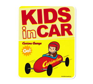 ̃W[W Curious George qĂ܂ XebJ[ LN^[ AJ AJ  킢 AJG ԗpXebJ[ Aj KIDS IN CAR S[J[g y[OK