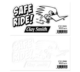 クレイスミス ステッカー キャラクター アメリカ アメリカン おしゃれ バイク 車 かっこいい ウッドペッカー 鳥 ホットロッド アメ車 カーステッカー Clay Smith SAFE RIDE 【メール便OK】＿SC-SAFERIDE-MON