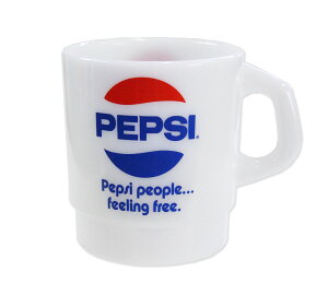 ペプシ マグカップ プラスチック コップ カップ おしゃれ アメリカン かわいい ビンテージ レトロ アウトドア キャンプ アメリカン雑貨 スタッキングマグカップ PEPSI WHITE_TW-073594-UNT