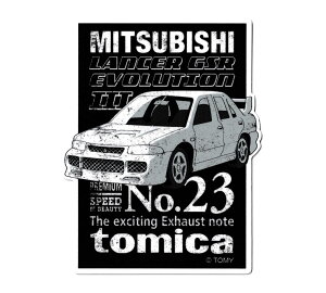 ステッカー 車 三菱 ランサー かっこいい おしゃれ 懐かしい スマホ バイク ノートパソコン tomica 大人トミカ 【メール便OK】_SC-LCS850-GEN
