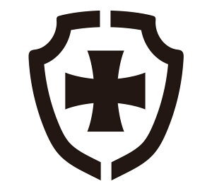 ミリタリー ステッカー アメリカン 車 おしゃれ かっこいい スーツケース アウトドア キャンプ バイク ヘルメット カーステッカー 転写ステッカー アイアンクロスシールド1 【メール便OK】