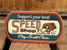 クレイスミス ワッペン アイロン キャラクター ウッドペッカー バイク アメカジ ジャケット トートバッグ Clay Smith SPEED SHOP アメリカ アメリカン雑貨 【メール便OK】＿WP-CSYC132-MON