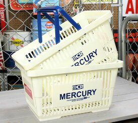 マーキュリー バスケット 収納 かご ポリプロピレン おしゃれ マーケットバスケット 買い物かご 洗濯物 洗車 小物入れ アメリカ アメリカン雑貨 MERCURY ホワイト 2個セット＿MC-MEMABAWH2P-MCR