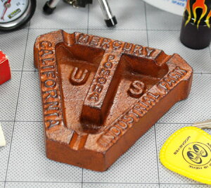 マーキュリー 灰皿 おしゃれ アメリカン アンティーク レトロ 鉄 鋳物 MERCURY アメリカ アメリカン雑貨 アイアンアシュトレイ トライアングル イエロー_MC-MEIRASTY-MCR