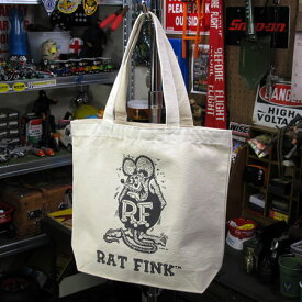 ラットフィンク トートバッグ キャンバス メンズ レディース 布 アメリカ RAT FINK ナチュラル＿BG-RAF416NT-MON