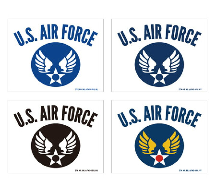 楽天市場 ミリタリー ステッカー Us Air Force アメリカ空軍 世田谷ベース エアフォース アメリカン 車 バイク おしゃれ かっこいい アウトドア スーツケース キャンプ カーステッカー ウイングエンブレム 101型 Lサイズ メール便ok Sc Afwd101l Ahd U S Junkyard