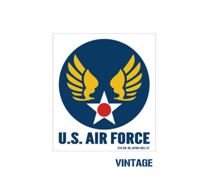 楽天市場 ミリタリー ステッカー Us Air Force アメリカ空軍 世田谷ベース エアフォース アメリカン 車 バイク おしゃれ かっこいい アウトドア スーツケース キャンプ カーステッカー ウイングエンブレム 102型 Mサイズ メール便ok Sc Afwd102m Ahd U S Junkyard