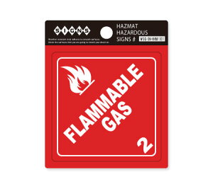 XebJ[ AJ   CeA 댯 nU[h x  TC \ ē HAZMAT HAZARDOUS SIGNS RKX FLAMMABLE GAS y[OKzQSC-HHM1001-AHD