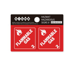 XebJ[ AJ   CeA 댯 nU[h x  TC \ ē HAZMAT HAZARDOUS SIGNS 2PZbg RKX FLAMMABLE GAS y[OKzQSC-HHS1001-AHD