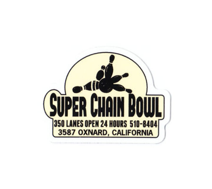 楽天市場 ステッカー アメリカン おしゃれ かっこいい 車 アウトドア スーツケース バイク ヘルメット ビンテージ カーステッカー レトロ ボーリング Genuine Powerful Sticker サイズs Super Chain Bowl メール便ok Sc Jes25 Gen U S Junkyard