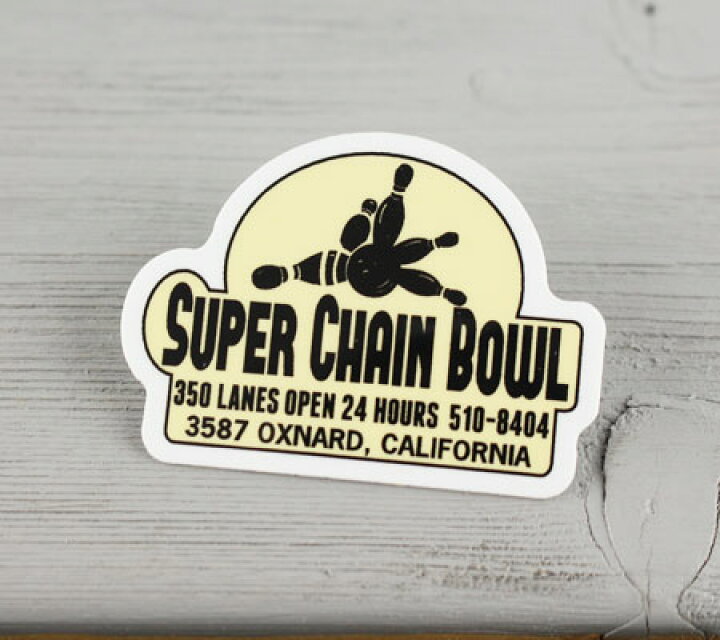 楽天市場 ステッカー アメリカン おしゃれ かっこいい 車 アウトドア スーツケース バイク ヘルメット ビンテージ カーステッカー レトロ ボーリング Genuine Powerful Sticker サイズs Super Chain Bowl メール便ok Sc Jes25 Gen U S Junkyard