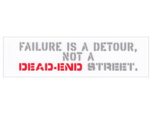 ステッカー ミリタリー アメリカン 車 バイク ステンシル ことわざ おしゃれ かっこいい 転写 世田谷ベース カーステッカー PST070 失敗は回り道、行き止まりではない 10pst 【メール便OK】_SC-