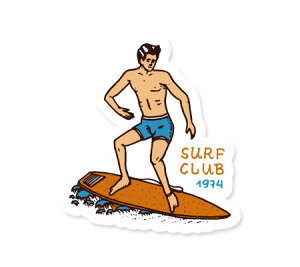 XebJ[ T[tB AJ  AEghA X[cP[X   g re[W oCN C SURFS UP DECAL T[t{[h SURF CLUB 1974 y[OKzQSC-SFU7601-AHD