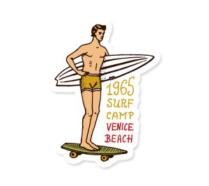 XebJ[ T[tB AJ  AEghA X[cP[X   g re[W oCN C SURFS UP DECAL T[t{[h XP{[ 1965 SURF CAMP y[OKzQSC-SFU7606-AHD