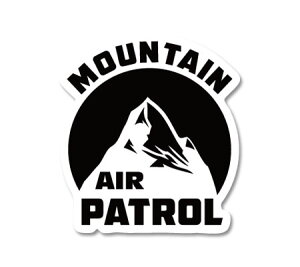 ステッカー アメリカン 車 ミリタリー おしゃれ かっこいい アウトドア スーツケース バイク カーステッカー 航空 アビエーション アビエーター 山 US AVIATION BADGES MOUNTAIN AIR PATROL 【メール便OK
