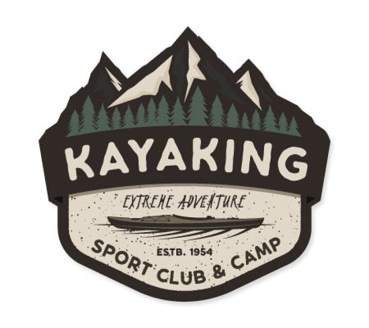 楽天市場 ステッカー アウトドア アメリカン おしゃれ スーツケース 車 バイク かっこいい キャンプ Vintage Outdoor Budges カヤック Kayaking メール便ok Sc Vob015 Ahd U S Junkyard