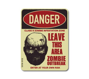 XebJ[ ]r AJ ʔ   X[cP[X nEB  ObY AEghA  oCN 댯 DANGER TCv[g \ ZOMBIE OUTBREAK SIGNS y[OKzQSC-ZO