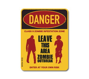 XebJ[ ]r AJ ʔ   X[cP[X nEB  ObY AEghA  oCN 댯 DANGER TCv[g \ ZOMBIE OUTBREAK SIGNS y[OKzQSC-ZO