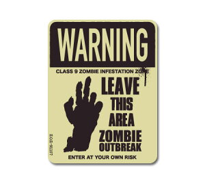XebJ[ ]r AJ ʔ   X[cP[X nEB  ObY AEghA  oCN 댯 DANGER TCv[g \ ZOMBIE OUTBREAK SIGNS y[OKzQSC-ZO