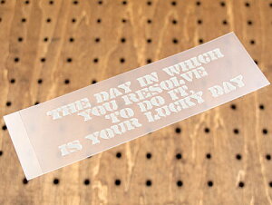 ステッカー 車 アメリカンミリタリーステンシル転写ステッカー 「思い立ったが吉日」 カーステッカー 【メール便OK】_SC-PST015-SXW