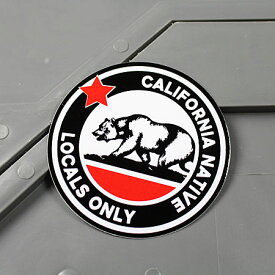 ステッカー カリフォルニア 車 アメリカン かっこいい カーステッカー 熊 【メール便OK】＿SC-MS117-FEE