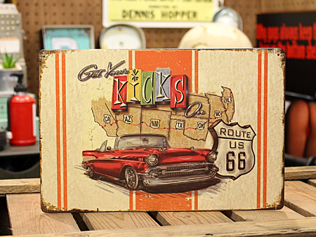 楽天市場 サインプレート アンティーク 看板 サインボード ガレージ アメ車 ルート66 Route66 Map サイズs アメリカ アメリカン雑貨 メール便ok Sp Z69 Fee U S Junkyard