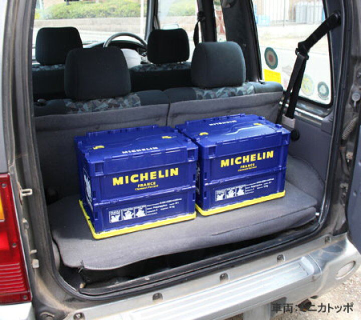 楽天市場 ミシュラン 折りたたみ コンテナ 収納 ボックス Box おしゃれ アウトドア 車 モータースポーツ Michelin リットル Sr M2s U S Junkyard
