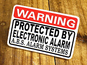 XebJ[  ZLeB[ AJ  oCN  J[XebJ[ h WARNING PROTECTED BY ELECTRONIC ALARM y[OKzQSC-027-GEN