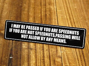 ステッカー 車 アメリカン おしゃれ バイク ヘルメット スケートボード スノーボード かっこいい カーステッカー スピードナッツ SPEEDNUTS メッセージ 【メール便OK】_SC-SPD033-SXW