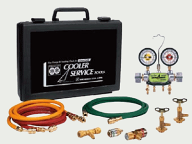 デンゲン CP-2VSFK　R-134a　PAG 専用 ガスチャージ工具セット 2バルブ 10点セット　デンゲン株式会社 DE…
