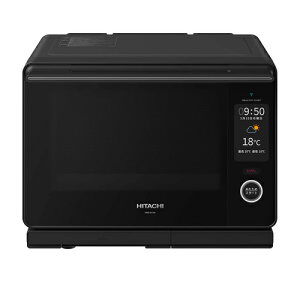 日立 HITACHI ヘルシーシェフ 【在庫有】【土日祝日発送してます】MRO-W10B 過熱水蒸気 オーブンレンジ 30L フラット庫内 外して丸洗いテーブルプレート ブラック ギフト ラッピング