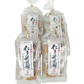 仁多米煎餅6枚入り×4袋セット【奥出雲町・井上醤油店】