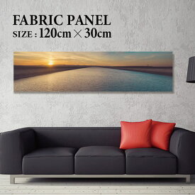 ファブリックパネル 120x30cm 飾るだけでお洒落に！ アートパネル ヤシ 部屋 インテリア アート パネル ボード 雑貨 フレーム 人気 壁掛け サーフ DIY インテリア オシャレ ソファー ウォール 北欧 壁紙 空 サーフィン 雲 青空 綺麗 青 水色 海 うみ
