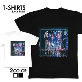 tシャツ 送料無料 半袖 アメカジ サーフ サーフ系 surf カレッジ カジュアル ロゴ フォトT カジュアル トップス プリントTシャツ tee カットソー メンズ レディース ユニセックス S M L ティーシャツ ゆったり 綿100% ニューヨーク NY アメリカ 白黒 モノクロ