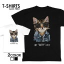 tシャツ 送料無料 半袖 アメカジ サーフ サーフ系 surf カレッジ カジュアル ロゴ フォトT カジュアル トップス プリントTシャツ tee カットソー メンズ レディース ユニセックス S M L ティーシャツ ゆったり 綿100% アニマル柄 アニマル 動物 ネコ 猫