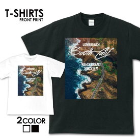 tシャツ 送料無料 半袖 アメカジ サーフ サーフ系 surf カレッジ カジュアル ロゴ フォトT カジュアル トップス プリントTシャツ tee カットソー メンズ レディース ユニセックス S M L ティーシャツ ゆったり 綿100% ハワイ ハワイアン ビーチ サマー 西海岸 カリフォルニア