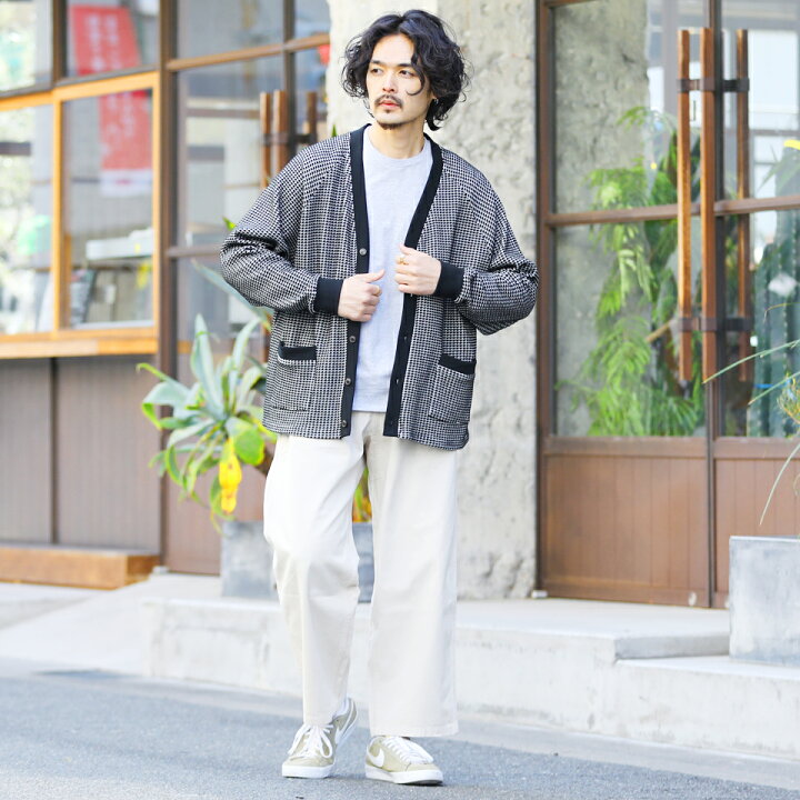 楽天市場 ビッグワッフルカーディガン カーディガン メンズ ニットカーディガン Cardigan ロング オフィス ビジネス 制服 スクール トップス メンズファッション 春 春服 春物 ブランド Jiggys Shop