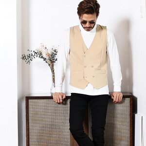 楽天市場 Niirus ニールス 強撚糸ダブルベスト ベスト ジレ ダブルベスト メンズ ジレベスト キレイ目 ビジネス フォーマル トップス メンズファッション 秋服 春服 強撚糸 ストレッチ 伸縮性 ブラック ベージュ ネイビー セットアップ Jiggys Shop