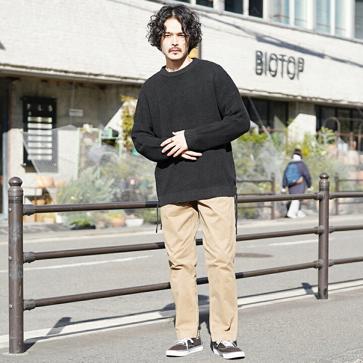 楽天市場 ラーベン編みレースアップニット ニット セーター メンズ Uネック クルーネック トップス メンズファッション 春 春服 春物 アクリル 綿 ブラック グレー ベージュ ホワイト Jiggys Shop