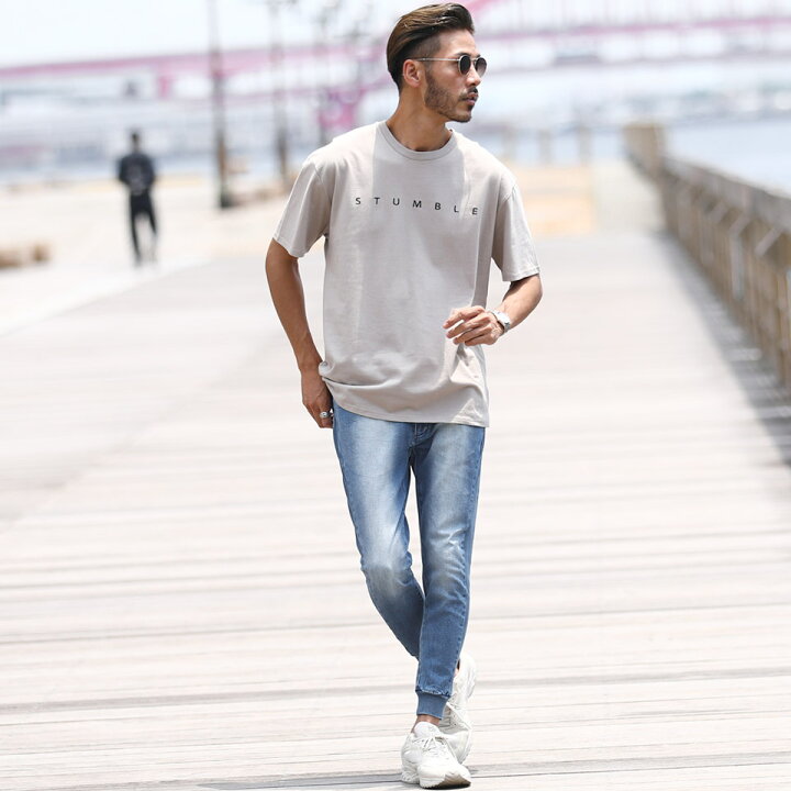 楽天市場 ブラスト加工布帛ストレッチパンツ ジョガーパンツ デニム メンズ スウェットパンツ リブ パンツ きれいめ ボトムス メンズファッション 夏 夏服 夏物 ブラック ホワイト ブルー ストレッチ Jiggys Shop