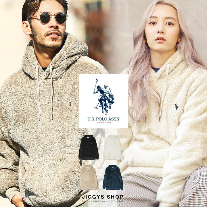 楽天市場 Us Polo Assn ユーエスポロアッスン 別注ボアパーカー パーカー メンズ パーカ おしゃれ ブランド プルオーバーパーカー プルパーカー トップス メンズファッション ボア 冬 冬服 冬物 ブラック ホワイト ベージュ ネイビー Jiggys Shop