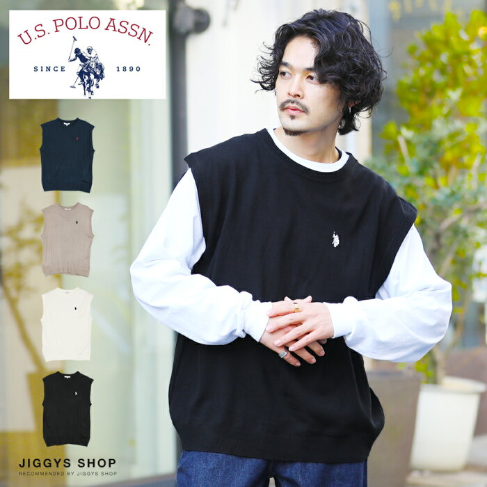 Us Polo Assn ユーエスポロアッスン ブランド別注ニットベスト ベスト ジレ メンズ ジレベスト キレイ目 ビジネス フォーマル ニット トップス メンズファッション 春 春服 春物 ブラック ホワイト ネイビー Product Details Japanese Proxy Shopping Service