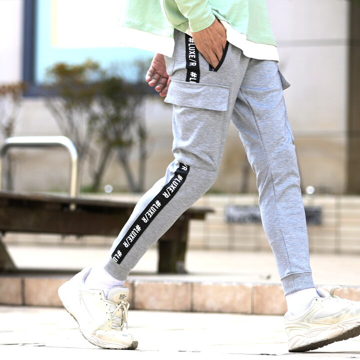 アメリカン　パンツ　白　お洒落　韓国ファッション　XL