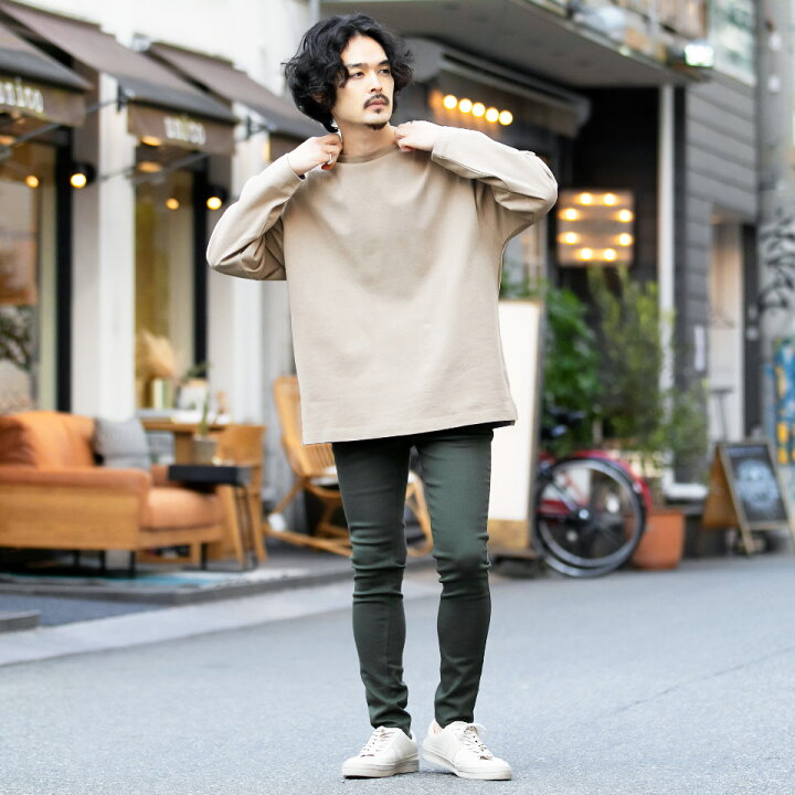 楽天市場 Bigバスクロングスリーブtシャツ ロンt メンズ Tシャツ おしゃれ 長袖tシャツ ロンティー カットソー トップス メンズファッション 春 春服 春物 クルーネック 綿 綿100 ブラック ホワイト ベージュ ボーダー 柄 ビッグシルエット ゆったり Jiggys Shop