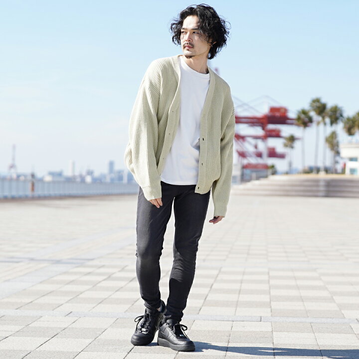 楽天市場 ハイバルキー片畦カーディガン カーディガン メンズ ニットカーディガン Cardigan カジュアル トップス メンズファッション 春 春服 春物 ブラック グレージュ ネイビー Jiggys Shop