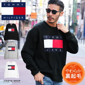 【送料無料】【クーポン対象外】◆TOMMY HILFIGER(トミー ヒルフィガー) TJ LUCCA CREWNECK◆スウェット トレーナー メンズ 長袖 おしゃれ ブランド スウェットトレーナー トップス 裏起毛 ブランド ロゴ ブラック グレー ホワイト 冬 冬服 冬物