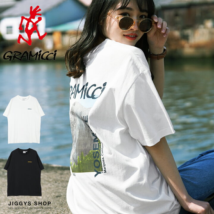 楽天市場 送料無料 クーポン対象外 Gramicci グラミチ Dawn Wall Tee Tシャツ メンズ おしゃれ ティーシャツ 半袖 カットソー トップス メンズファッション アウトドア ブランド クルーネック プリント 綿 綿100 ブラック ホワイト 春 春服 春物 夏 夏服