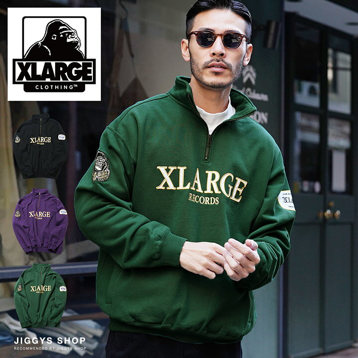 楽天市場】【送料無料】◇XLARGE(エクストララージ) HALF ZIP 