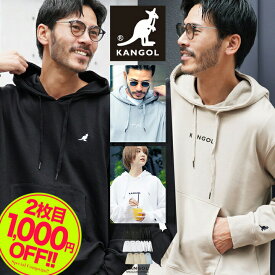 【2点目1,000円OFFクーポン】【送料無料】カンゴール パーカー メンズ スウェット◆KANGOL ワンポイント 刺繍 プルオーバーパーカー◆ブランド フーディ おしゃれ プルパーカー トレーナー フード オーバーサイズ ビッグシルエット トップス 服 秋 秋服 30代 40代
