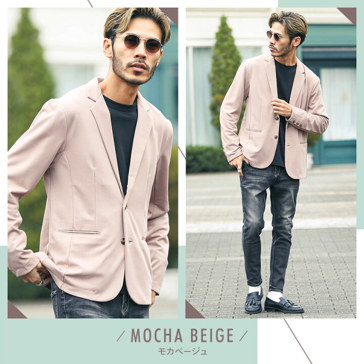 楽天市場 ジャケット メンズ テーラードジャケット 春 アウター スムース２bテーラードジャケット テーラード ブレザー メンズファッション カジュアル ビジネス 黒 ネイビー 服 秋服 秋 冬服 冬 春服 テレワーク セットアップ Jiggys Shop